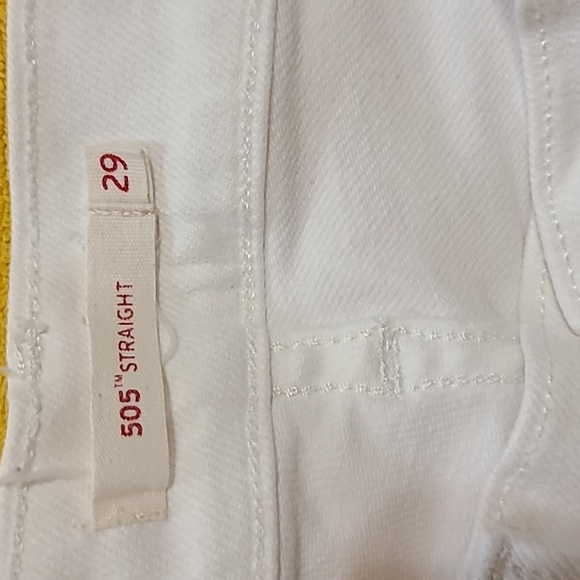 White 505 Straight Levi jeans, 29 in waistline, size 8-10 - Picture 6 of 10